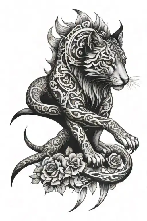 Animal Sleeve Tattoo Design