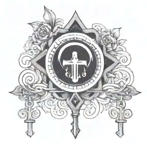 Adoption Symbol And Key Symbolizing Strength