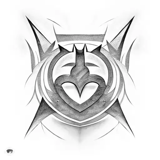 Batman Symbol Made Of Dozens Of Batts