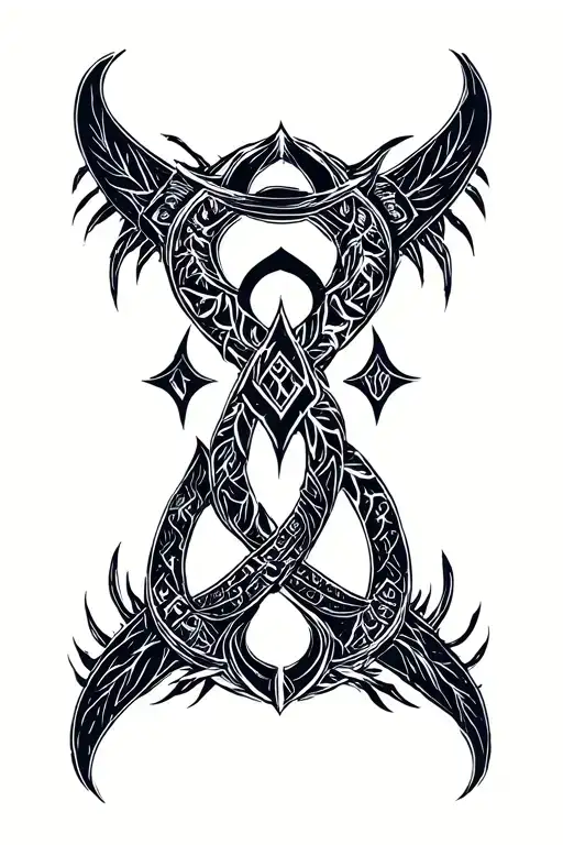 Viking Jaina Rune Symbolizing Strength