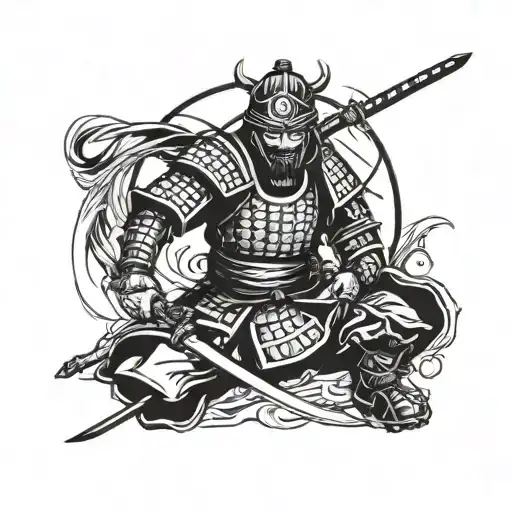 Wounded Samurai Warrior