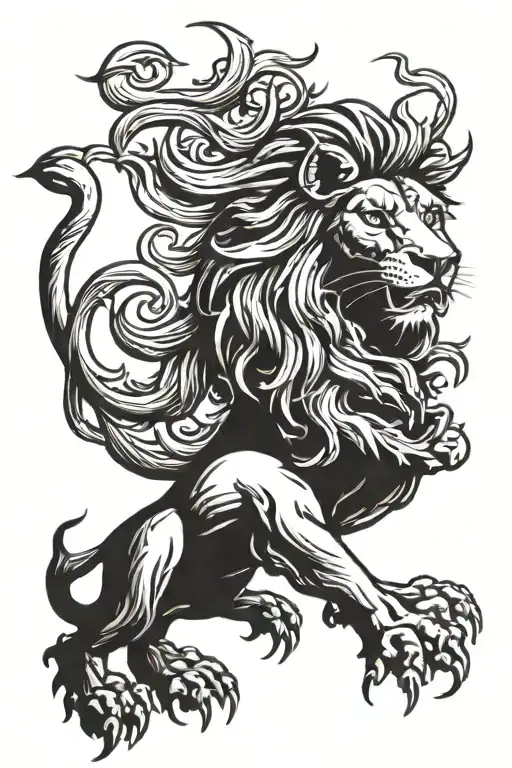Lion Rampant Hand