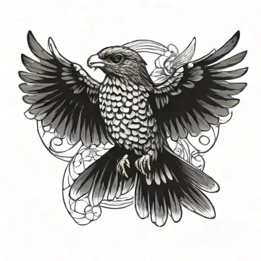 Common Nighthawk Bird Flying