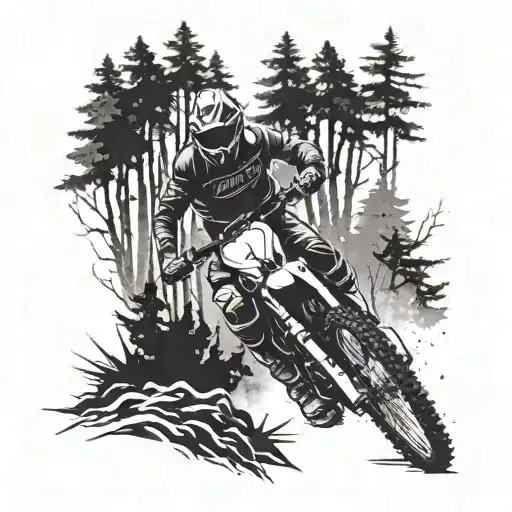 Ktm Acid Dirt Biking Trail Riding Forest