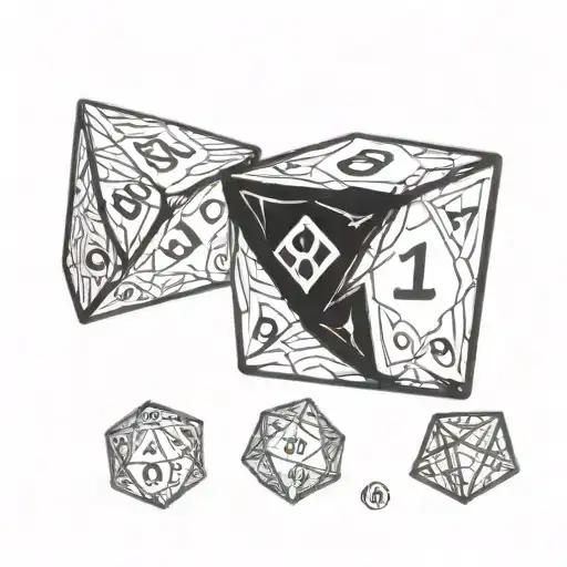 2 10-Sided Crystal Role-playing Dice