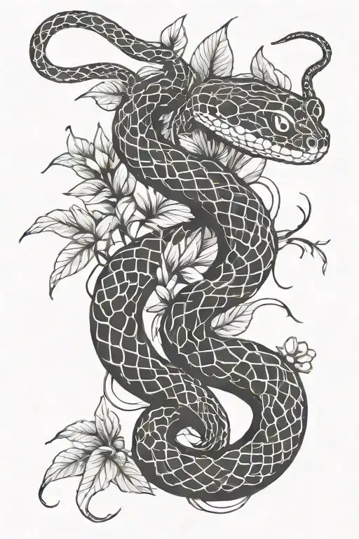 Snake And Microbiology And Planta