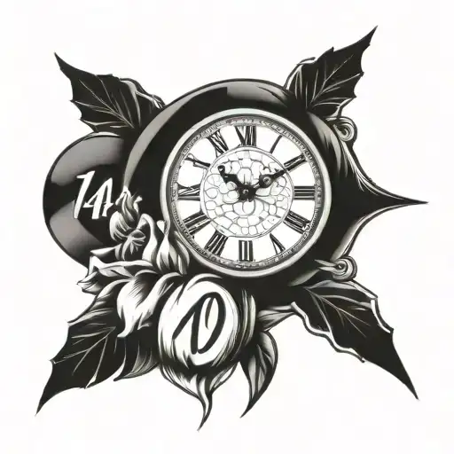 The Number 704 With Digital Clock Font Style