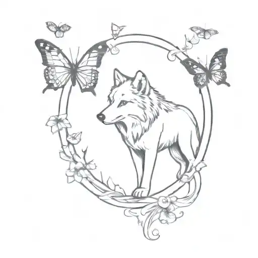 Music Surrounding Wolves And Butterflies Coming