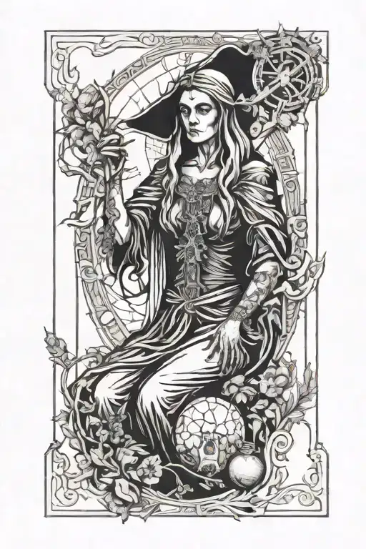 The Crone Tarot Card
