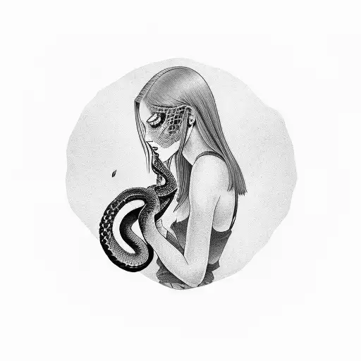 Girl Drinking Snakes Venom