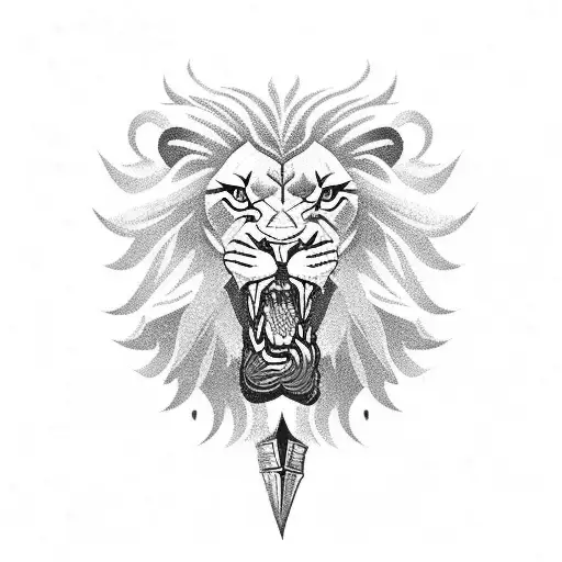 Sword With Lion Hilt