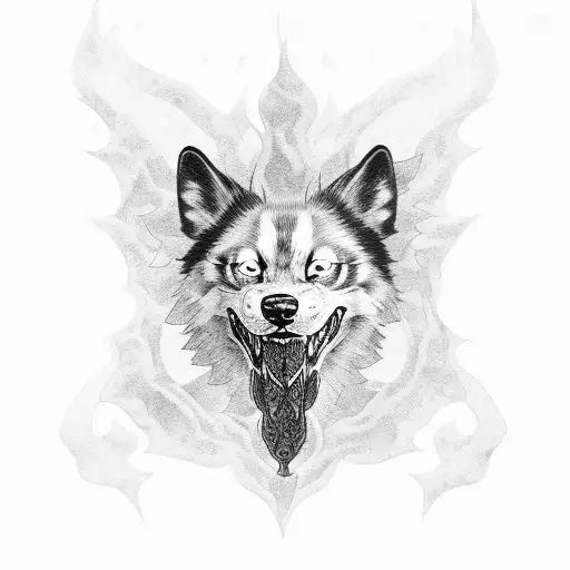 Mightyena Using Fire Fang