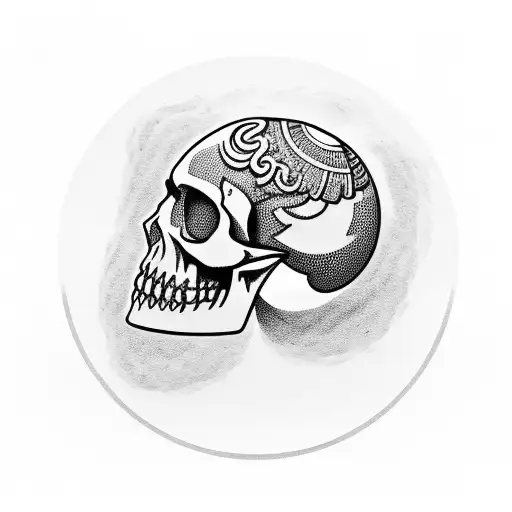 Mercury God Small With Skull