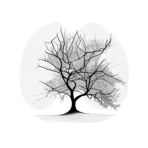 Black Branches And Leaves