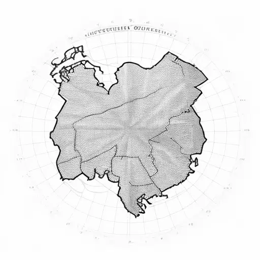 Iraq Country Outline On The Map Tattoo For Men On Back With War Theme Inside