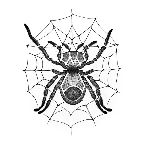 Incorporate A Spider Web Design With A Cat Silhouette Intertwined Within It