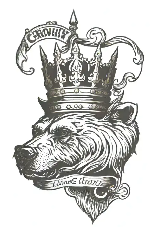 Crown Bear Inscription Work