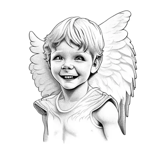Angel Boy Smiling
