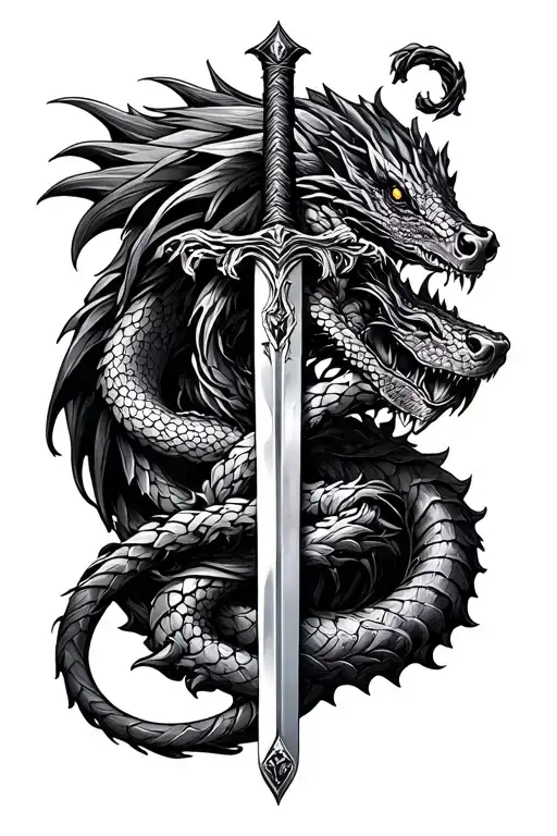 Sword Of Gryffindor With Basilisk Intertwining