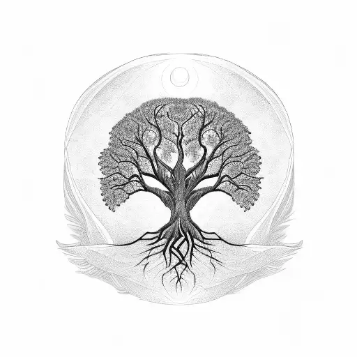 Tree Of Life With An E Hidden In Its Roots
