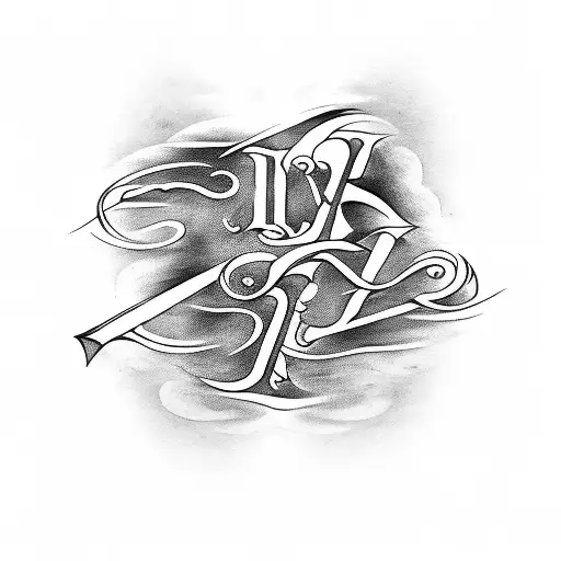 Script Font The Word Kaos