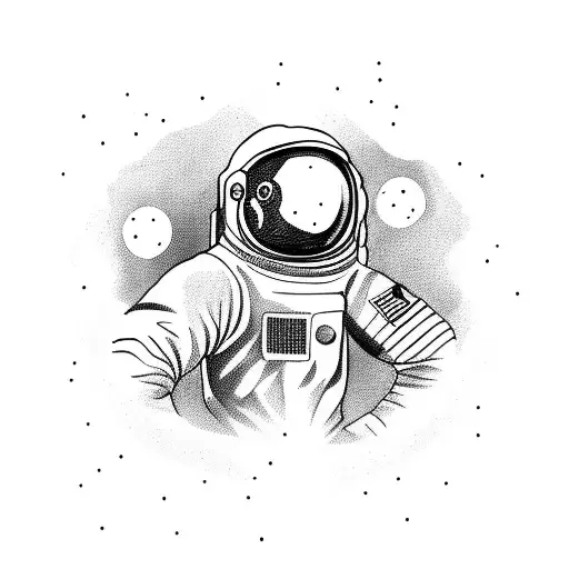 Astronaut On The Moon Eating Chicken Wings