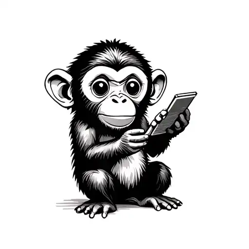 A Small Monkey Playing Game