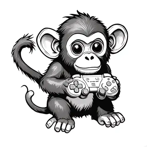 A Small Monkey Holding Controller