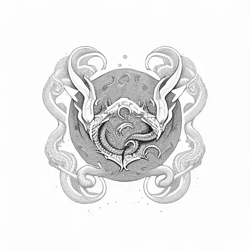 2D Ouroboros Dragon Moderate Detail