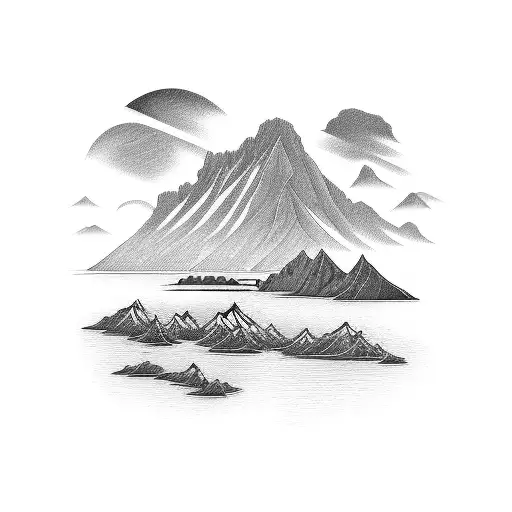 View Off Maluku From The Top Of The Mountain