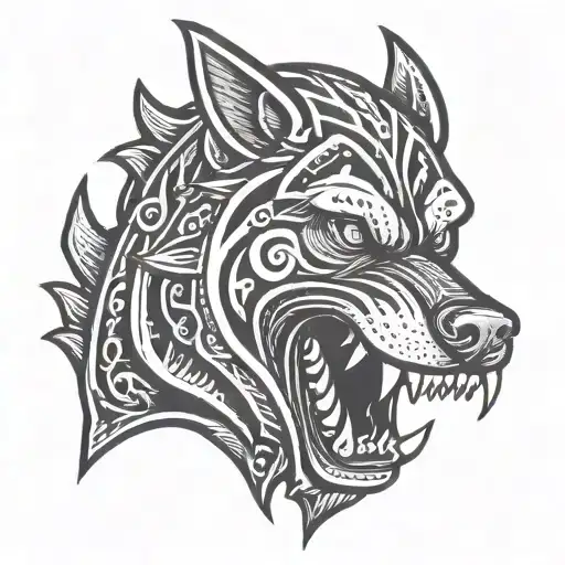 Angry Dog Baring Teeth