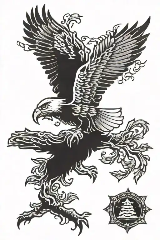Eagle And Tree Coat Of Arm