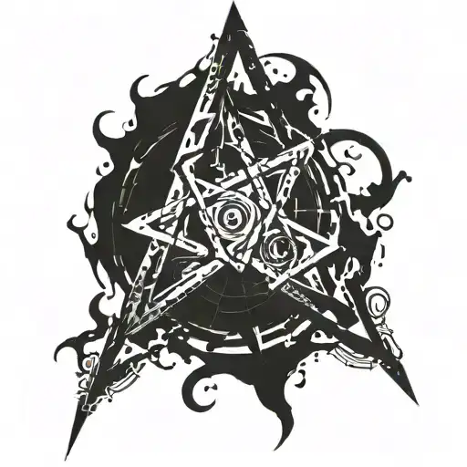 Alpha And Omega Signs Intertwined