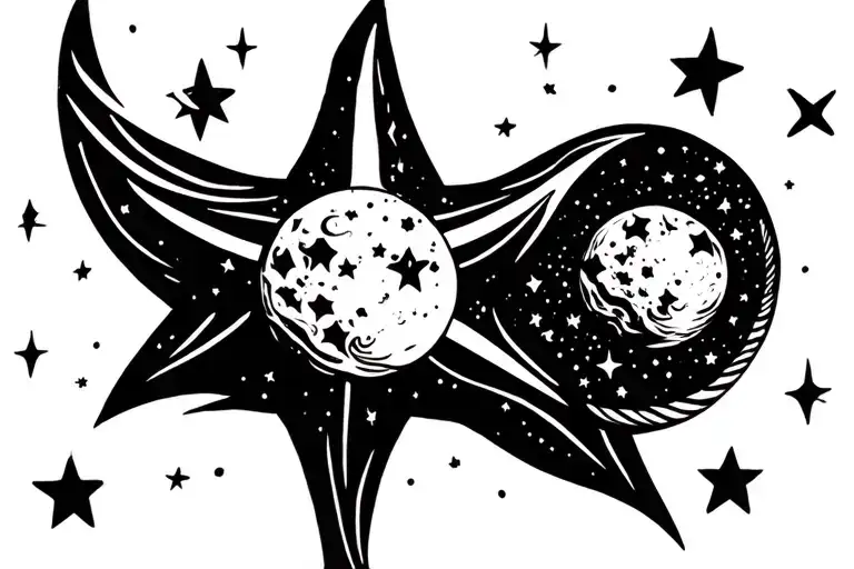 Moon And Star Arm Sleeve