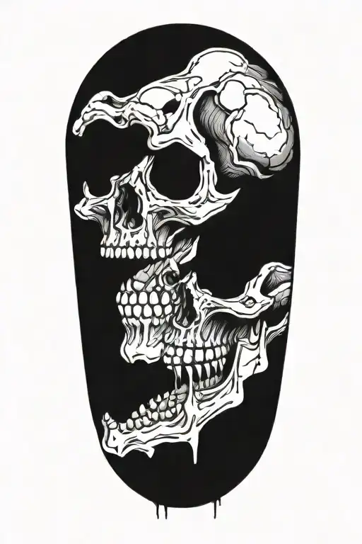 Skulls Ripping Skin
