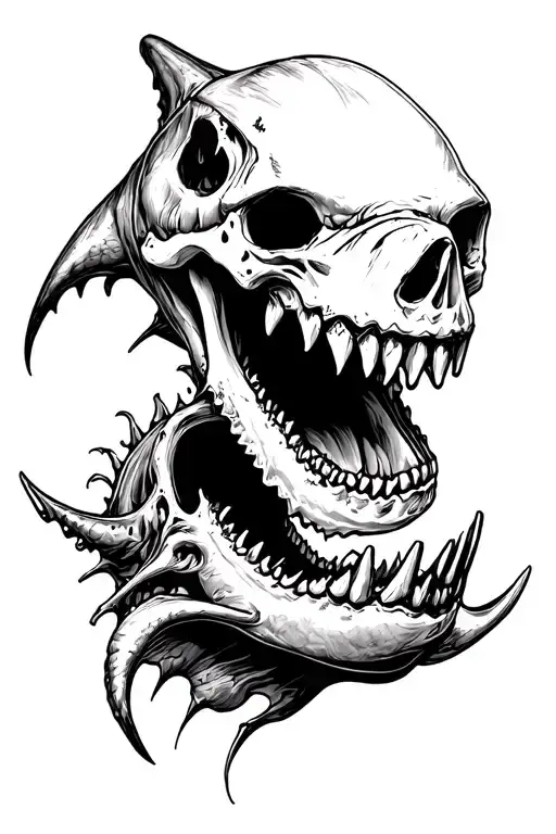 Skull Shark Jaw