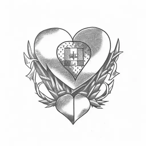 Broken Heart Italy Flag