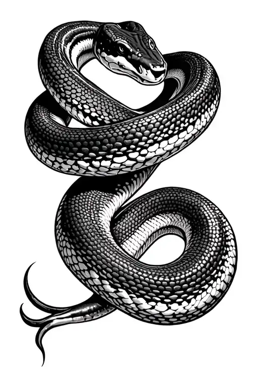 Ball Python Wrapped Around The Scar On My Arm