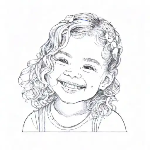 A Little Girl Smiling