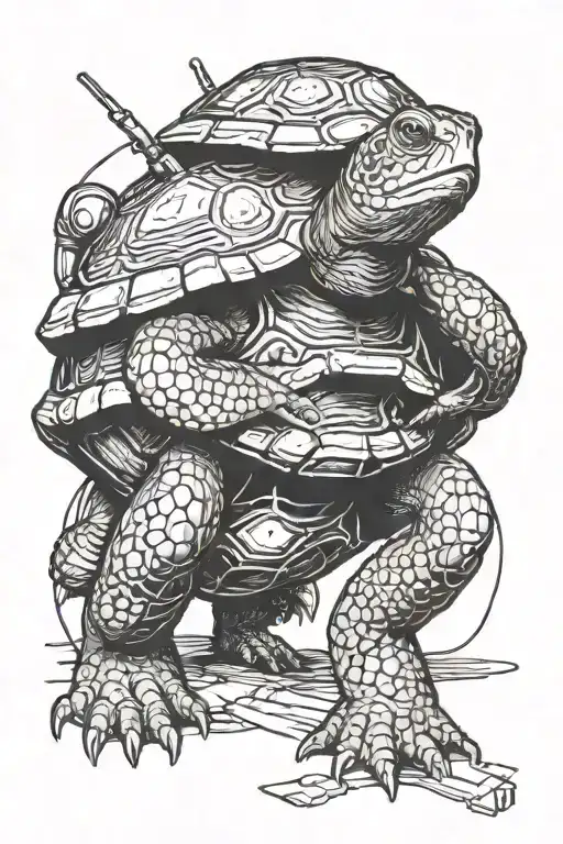 Franklin Turtle As A Vehicle Mechanic In The Australian Army