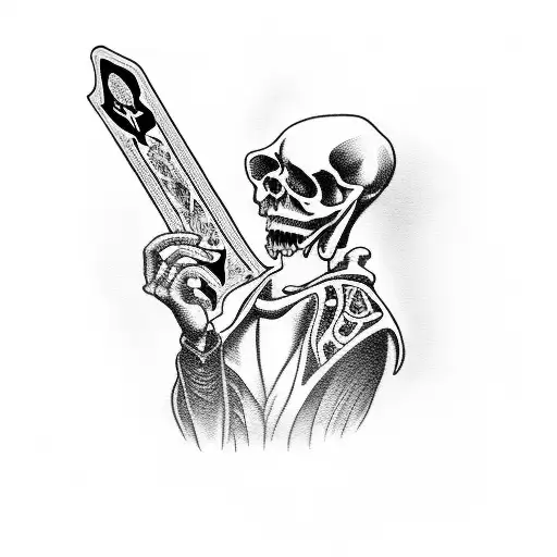 Grim Reaper With A Deck Of Cards