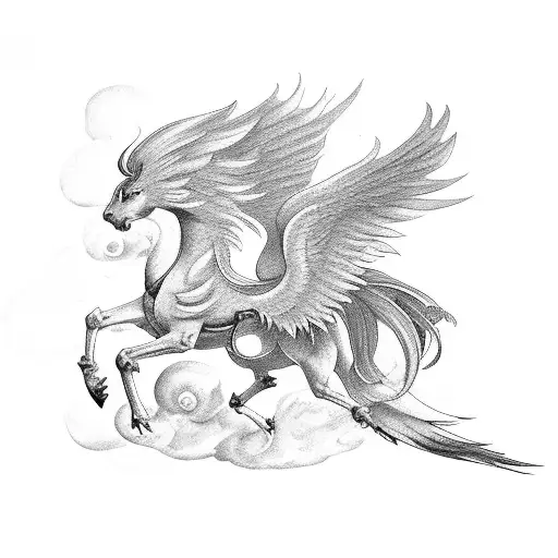 Combining A Pegasus And A Phoenix Into A Single Mythical Creature