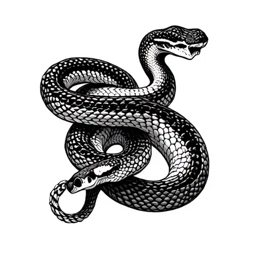 Skelton Snake Coiled