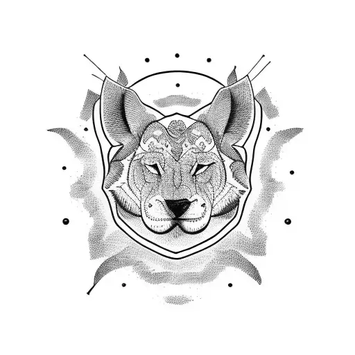 A Minimalist Design Of Various Animal Silhouettes Forming A Circle