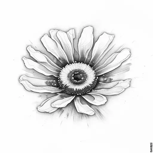 Daisy Poppy Flowers Watercolor 22 Abstract