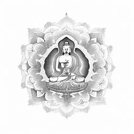 Mandala And Buddha
