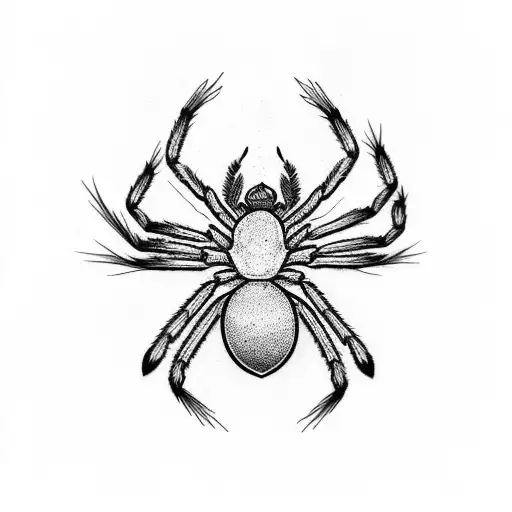 Black Work Spider To Fit Around Fire Arm Area