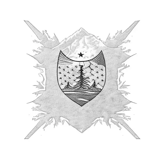 Ripplef Lebanon Flag With Blag Cedar Tree In The Middle