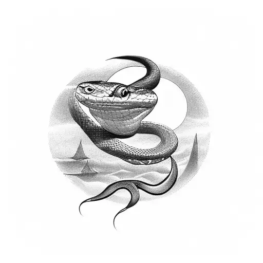 Snake Towards An Eclipse