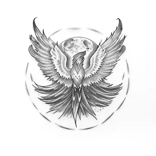 Phoenix Playing With Cold Moon